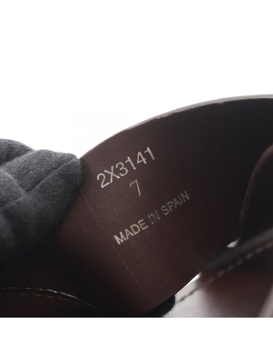 Prada Sandals Triangle Logo Criss Cross Leather main image 4